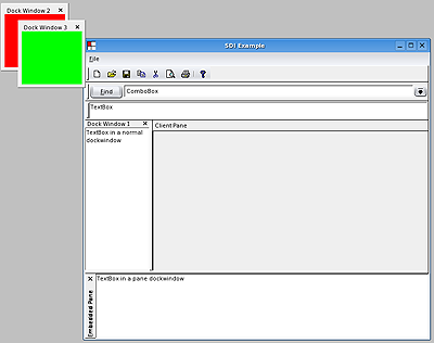 SDI sample under GTK2